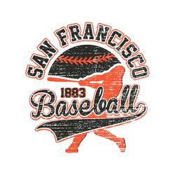 San Francisco Baseball 1883 Svg Digital Download
