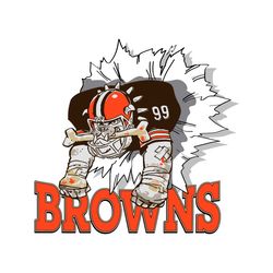 Browns Football Mascot Svg Digital Download