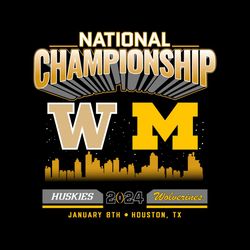 National Championship Washington Huskies VS Michigan Wolverines Svg