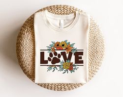 Love Paw Shirt, Retro Fur Mom Shirt, Cool Fur Mama T-Shirt, Gift For Dog Mama, Mother's Day Gift For Fur Mama