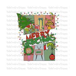 Merry Christmas Png, Christmas Stealer Png, Vintage Christmas Png, Stole Christmas, Xmas Png, Holiday Season Png