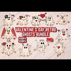 Valentine's Day Retro Ghosts Bundle V2