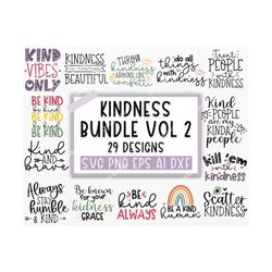 Kindness Svg Bundle, Be Kind Svg, Inspirational Svg, Motivational Svg, Mental Health Svg, Positive Quotes Svg, Png, Cut