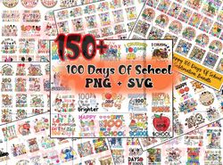 Big Bundle 100 Days Of School Png Svg