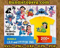200 Lilo And Stitch Svg Bundle, Disney Svg, Stitch Svg