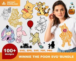 100 Winnie The Pooh Bundle Svg, Trending Svg, Pooh Bundle Svg