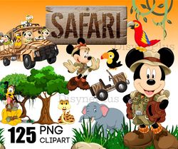 Mickey Mouse Safari Bundle PNG