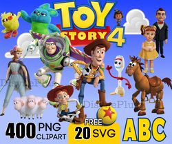 Toy Story 4 Disney Movie Bundle PNG