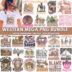 Western Mega Bundle PNG, Western Sublimation Bundle