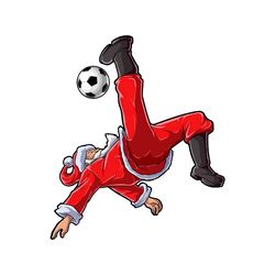 Santa Soccer Funny Footballer SVG