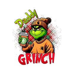 Funny Leopard Daddy Grinch PNG