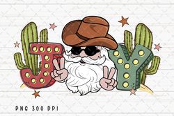 Joy PNG File, Retro Cowboy Santa Sublimation, Cowboy Christmas, Christmas Western Design, Instant Digital Download