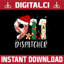 PNG ONLY Christmas 911 Dispatcher Png, San-ta's Hat Favorite 911 Dispatcher Png, Christmas Png, Digital Download