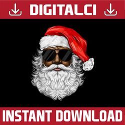 PNG ONLY Santa Claus Black Xmas Png, Santa Afro African American Christmas Png, Christmas Png, Digital Download