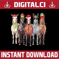 PNG ONLY Horses Christmas Png, Horse Lover Png, Christmas Png, Digital Download