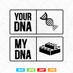 Your DNA Master Builder My DNA Engineer Construction Building Blocks Svg Png, Bricklayer svg, Mason svg, SVG Files for