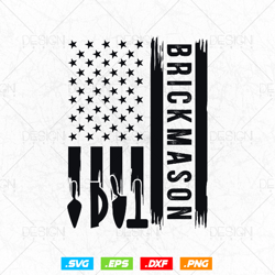 Bricklayer American Flag Brick Mason Life Masonry Svg Png, Construction svg, SVG Files for Cricut Silhouette, Clipart