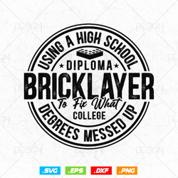 Bricklayer Master Builder Construction Crew Building Blocks Svg Png, Mason life, SVG Files for Cricut Silhouette, Clipar