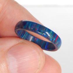 Solid opal ring. Solid opal ring. Synthetic opal ring.