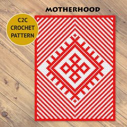motherhood c2c crochet blanket pattern | pdf | digital