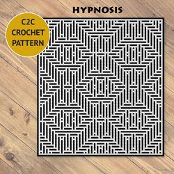 hypnosis c2c crochet blanket pattern | pdf | digital