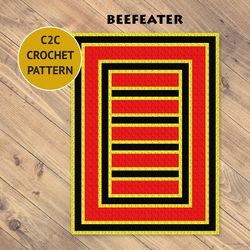 beefeater c2c crochet blanket pattern | pdf | digital