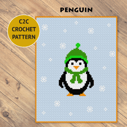 penguin c2c crochet blanket pattern | pdf | digital