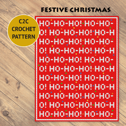 festive christmas c2c crochet blanket pattern | pdf | digital