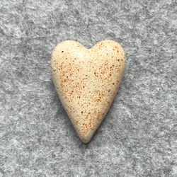 Heart Ceramic Brooch