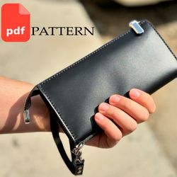 PDF Pattern mini clutch with a zipper. Zipper wallet - Download PDF