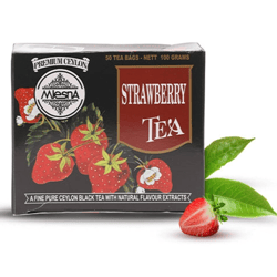 Mlesna Strawberry Ceylon tea in 50 Tea Bags 100g(3.52oz)