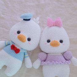 PDF Pattern-Crochet Amigurumi | Donald & Daisy Duck Pattern Digital Download in English | Cute Crochet Pattern