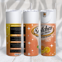 New Snitches get Stitches PNG 20oz Standard Skinny Tumbler Image - Oranges
