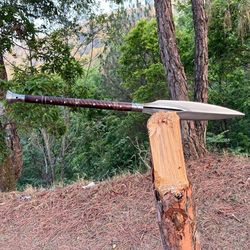 15" Blade Handmade Viking Spear | throwing knife | hand forged throw Machete knife | Buy Viking sword | Survival tools |