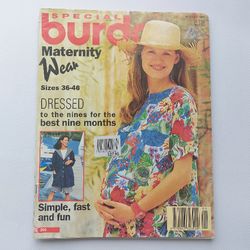 1995 Burda Special fashion magazine for expectant mothers