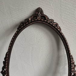 Vintage metal mirror frame 30,3*19,1''