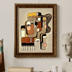 brown printable wall art, digital download, home decor