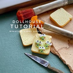TUTORIAL - miniatire sandwich with funny frog faces
