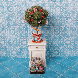 Tree plant. Dollhouse miniature.1:12 scale.