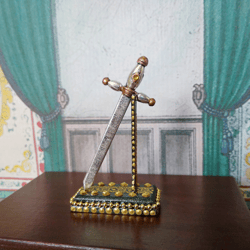 The sword on the stand. Collection weapon.1:12 scale.