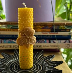 natural beeswax candle, gift, meditation, ritual, stress relief