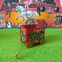 trolley for dollhouse. doll toy.the cart for the doll house.1:12 scale.