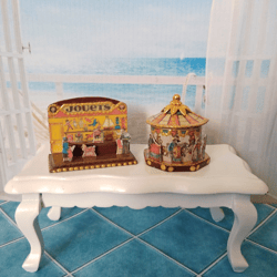dollhouse set. carousel , stand. dollhouse miniature.1:12 scale.