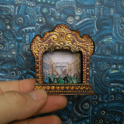 theater for puppets. dollhouse miniature.1:12 scale.