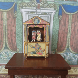 puppet show. paper theater. dollhouse miniature
