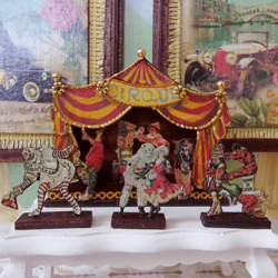 circus theatre. dollhouse miniature.