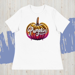 Pumpkin, Pumpkins, pumpkin Vector halloween Beautiful girl, pumpkin png, Тыква Women's Relaxed T-Shirt