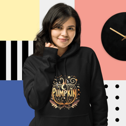 Pumpkin, Pumpkins, pumpkin Vector halloween Beautiful girl, pumpkin png, Тыква Unisex eco raglan hoodie