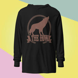 The Howl fox is howl Cat is howl tigers is howl animal howl retro vector howl pets Hooded long-sleeve tee