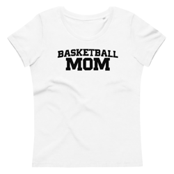 Basketball Mom Black Text Women's fitted eco tee